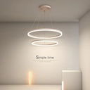 Lustra LED Modern Circular,cu telecomanda, 100W, 5000lm, alb, cu trei tipuri de lumina