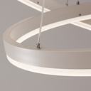 Lustra LED Modern Circular,cu telecomanda, 100W, 5000lm, alb, cu trei tipuri de lumina