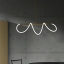 Lustra LED Hanging Light, suspendata,100W, iluminat modern, auriu, 1300mm