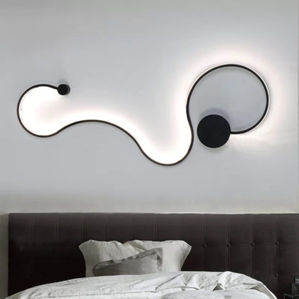 Aplica de perete cu LED, Creative Simplicity, 62W, negru