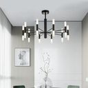 Lustra LED Creative Modern, bec G9, stil minimalist, negru