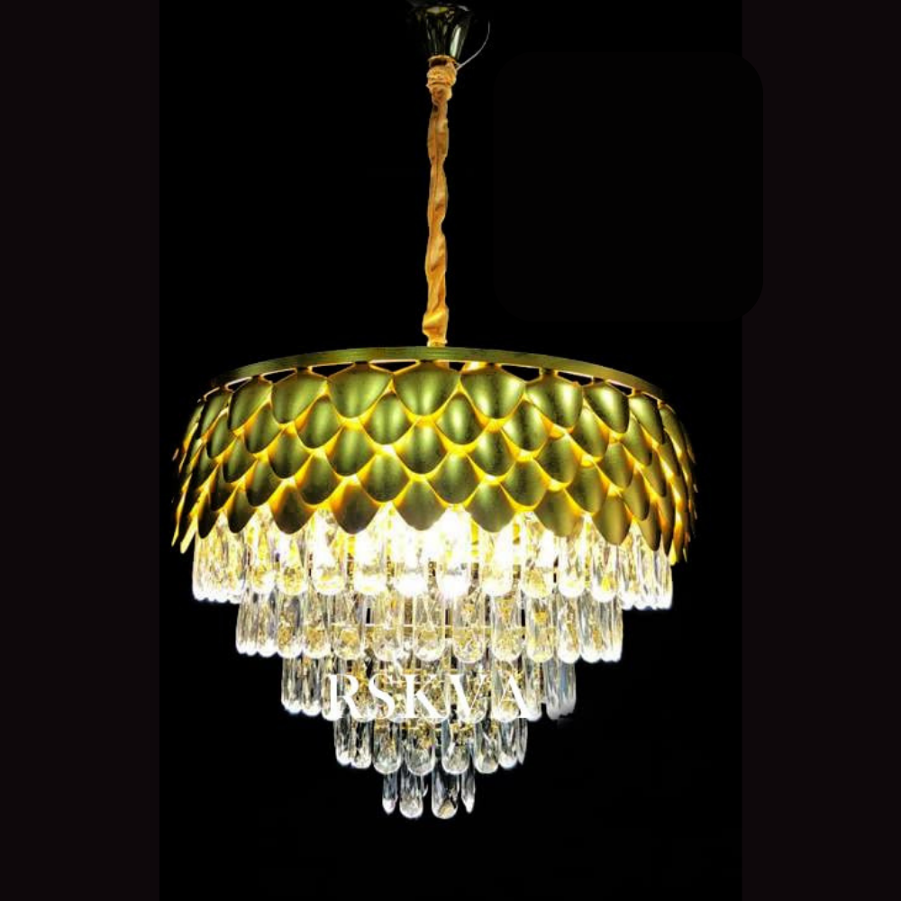 Candelabru Royal Golden 500, iluminat modern, E14, auriu