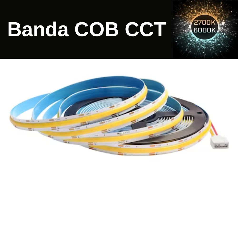 Banda Led COB CCT 15W, 576 led 8mm IP20