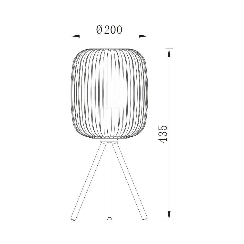 Lampa pentru masa cu grilaj bej W007T-1H-1xE27 max 23w