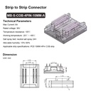 Conector banda Led COB CN10-SJT-4 RGB, 10mm IP20