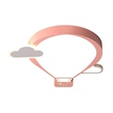 Lustra camera copil Led Cloudy Baloon Pink, 96W 50cm