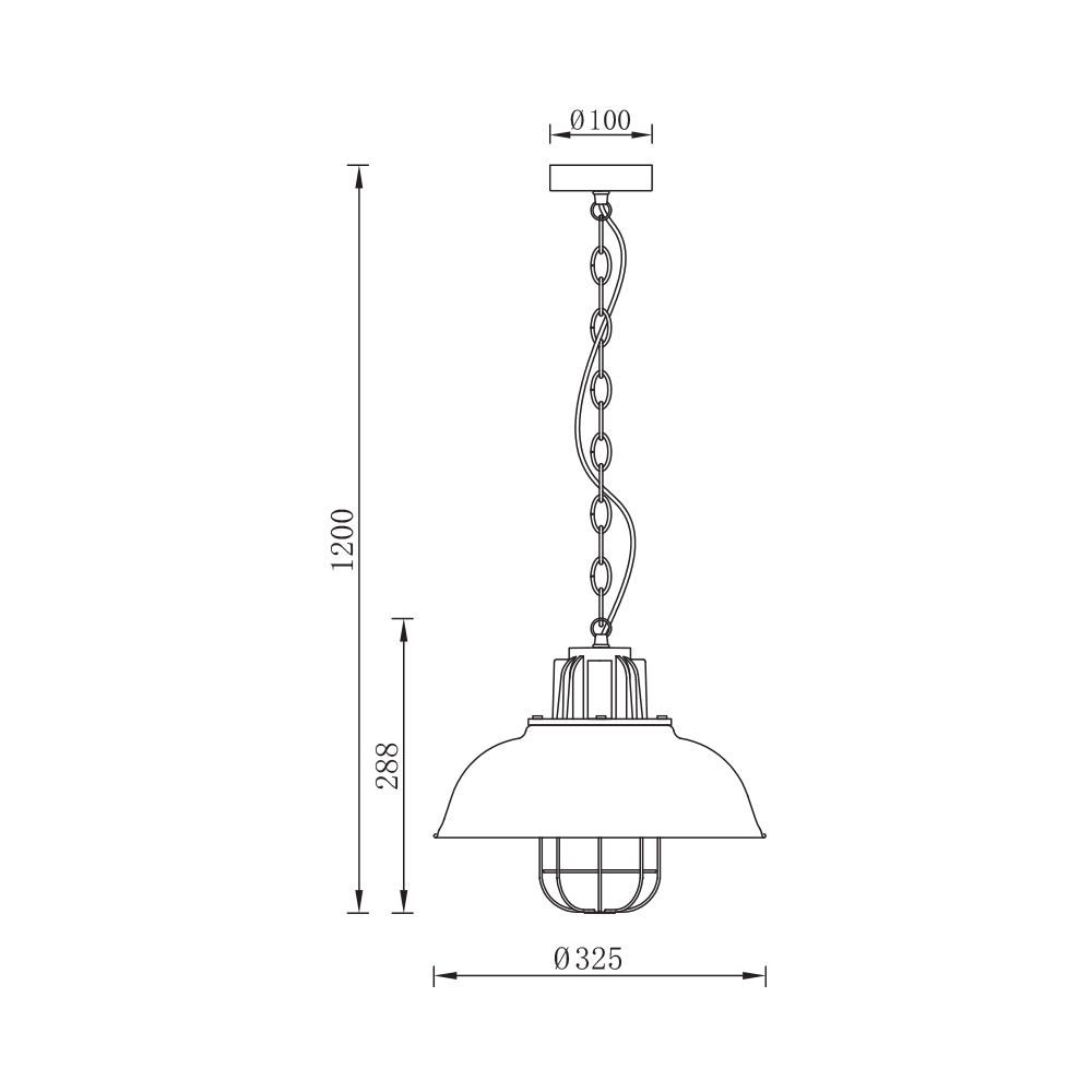 Pendul design industrial Retro BLK P003R-1H-1xE27 max 23W (copie)