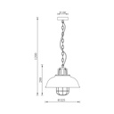 Pendul design industrial Retro BLK P003R-1H-1xE27 max 23W (copie)