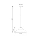 Pendul design industrial Retro BLK P004R-1H-1xE27 max 23W