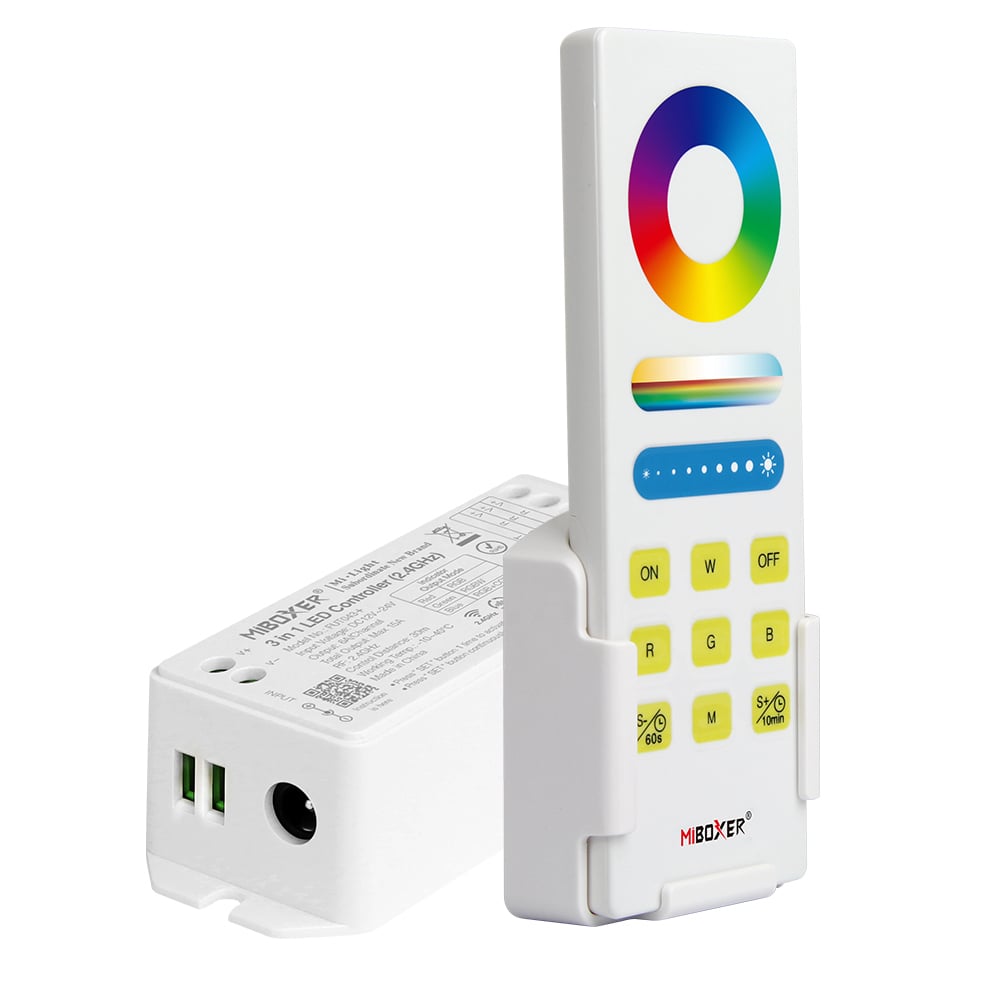 Set telecomanda + controler RGB/RGBW/RGB-CCT 12V-24VDC 15A