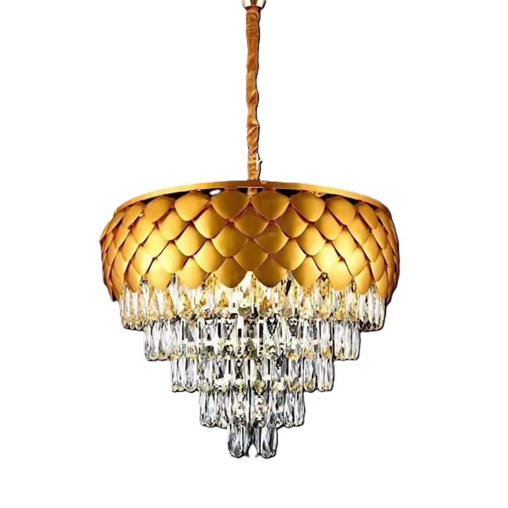 Candelabru Royal Golden 400, iluminat modern, E14, auriu