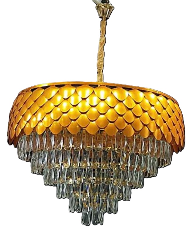 Candelabru Royal Golden 600, iluminat modern, E14, auriu