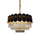 Candelabru Crystal Radiance 800, iluminat modern, E14, negru cu auriu