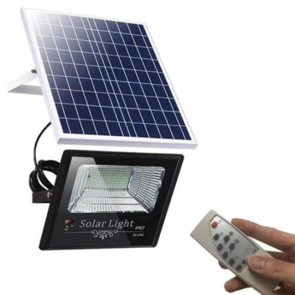 Proiector Led Solar, 100W IP67, Proiector cu Panou Solar si Telecomanda