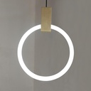Lustra LED Glowing Pendul, suspendata, 20W, 800lm, alb, cu trei tipuri de lumina