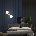 Aplica de perete Double Glow, stil minimalist, E27, max60W, auriu
