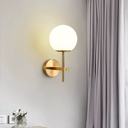 Aplica de perete Goldish Globe, stil modern, E27, max60W, auriu