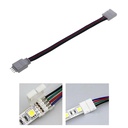 Conector banda led RGB cu 4 fier de 15 cm si pini conectare
