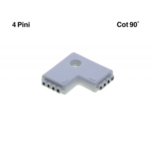 [ALX-18E011] Conector banda led RGB colt 90 grade