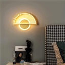 Aplica de perete cu LED, Stylish Minimalist, 34W, auriu, cu trei tipuri de lumina