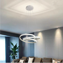 Lustra LED Spiral Design, suspendata,cu telecomanda, 126W, alb, cu trei tipuri de lumina, intensitate reglabila