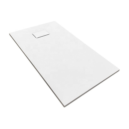 [GT-10070ES-WH] Cadita de baie Essential Modern, 100x70cm, din compozit, cu sifon, alb