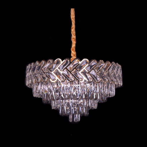 [CR-6903-500] Candelabru Crystal Elegance 500, iluminat modern, E14, gri cu auriu